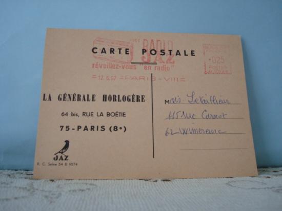 Carte Postale datée du 12 juin 1967